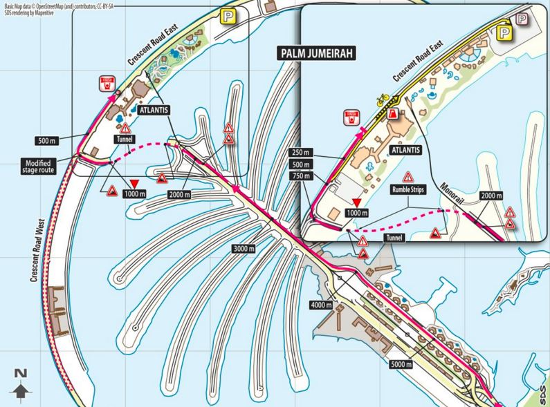 Dubai st2 finish map