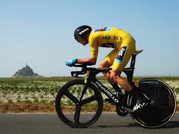 Froome at Mont-St-Michel